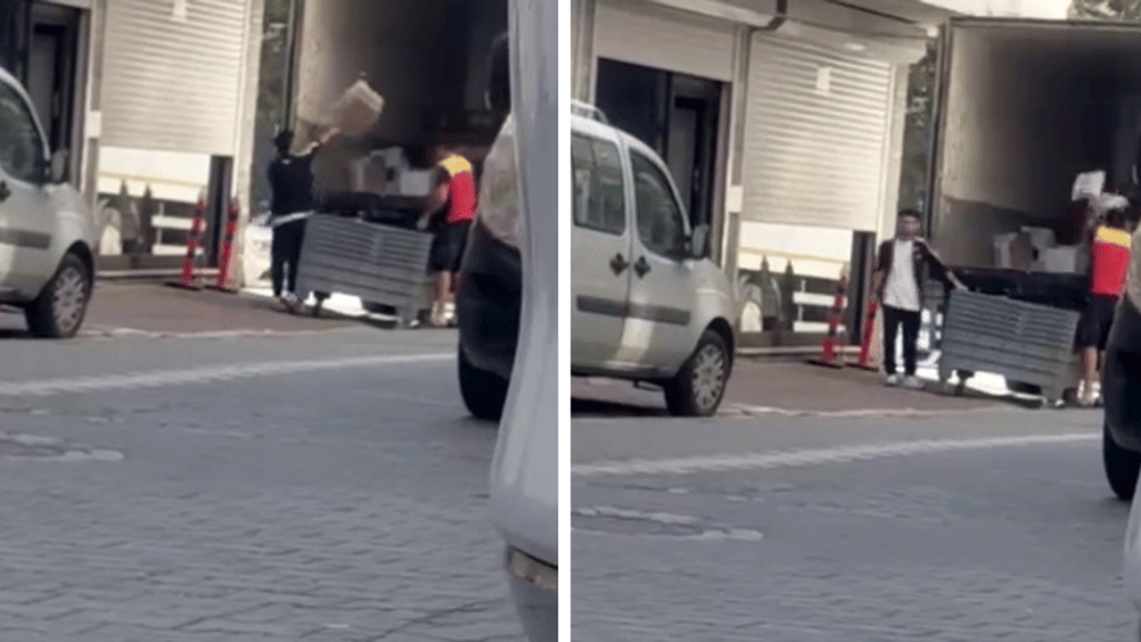 İstanbul’da tepki çeken görüntüler: Kargo paketleri havada uçuştu İstanbul’da tepki çeken görüntüler: Kargo paketleri havada uçuştu